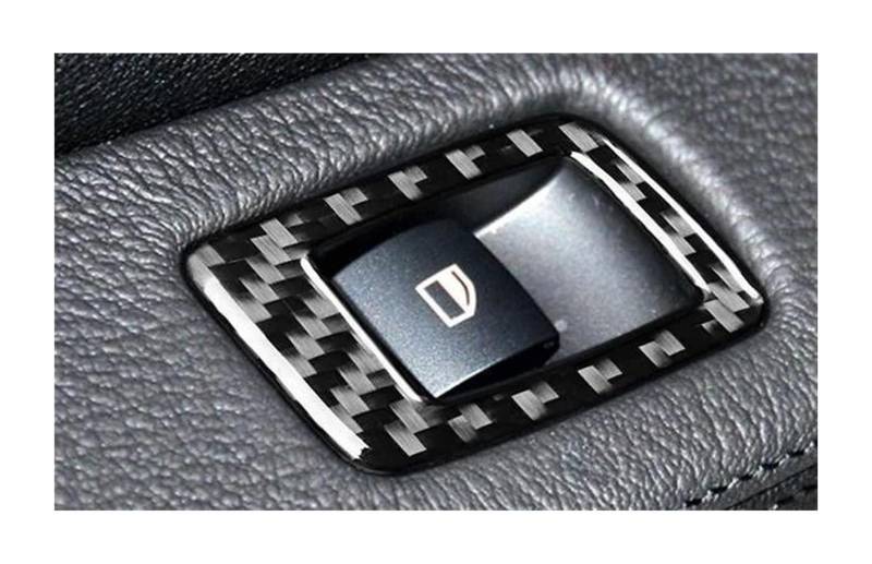 Tür Fenster Brille Lifter Knopf Für Z4 E89 2009-2016 Carbon Fiber Dashboard Lenkrad Schalthebel Konsole Trim Abdeckung Aufkleber Zentrale Bedienfeld von LADPZJNW