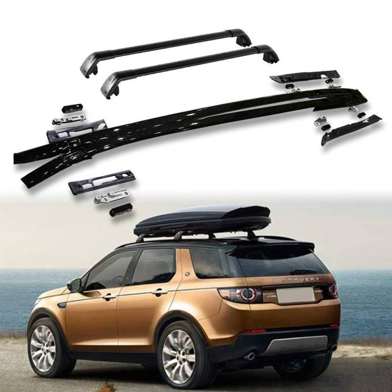 Dachträger-Set passend für Land Rover Discovery Sport 2015–2023, 4-teiliges Gepäckträger und Querstangen-Set von LAFENG