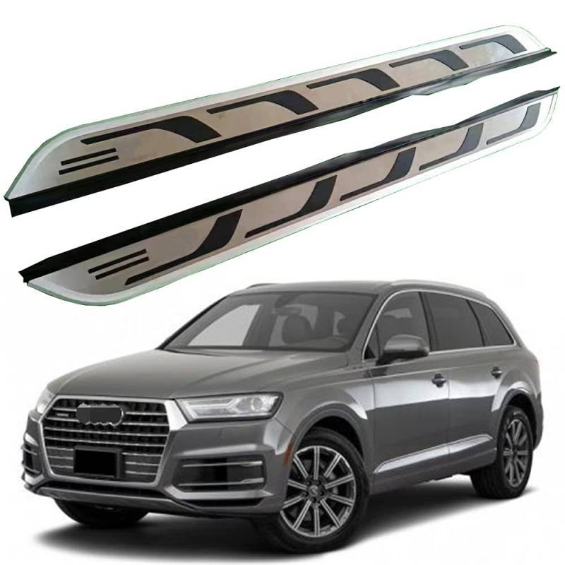 Trittbrett für Audi Q7 2016–2022, Seitenstufe aus Aluminium, 2 Stück von VeeBrite