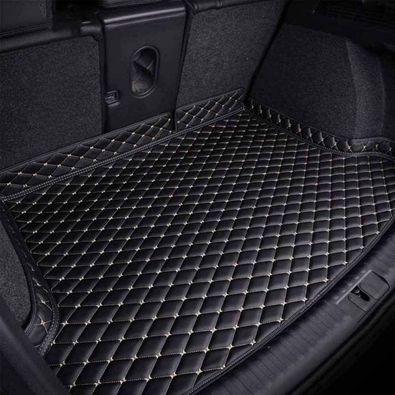 LAFENI Auto Leder Kofferraummatten für B-MW i3/i3s/i3s, Kofferraum Schutzmatte Kofferraumwanne Teppich rutschfest Staubdicht Zubehör, Schwarz, BMW i3/i3s/i3s spezifisch von LAFENI
