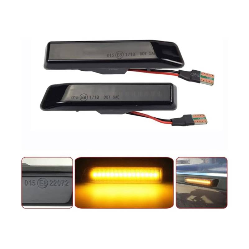 Rückspiegel Blinker Lampe für BMW E36 M3 Facelift 1997-1999, Auto Dynamische Blinkerlicht Seitenspiegel Blinkerleuchte Blinkerlampe Blinkerleuchten Zubehör von LAFENI