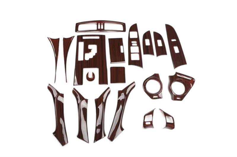 LAINGJINGMEI 19Pcs Carbon Fiber ABS Auto Innen Panel Kit Abdeckung Trim Styling Aufkleber Kompatibel for Lexus IS250 IS300 2006-2011(B LHD) von LAINGJINGMEI