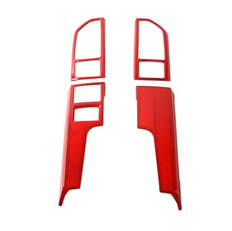 LAINGJINGMEI ABS Auto Zentralkonsole Dashborad Air Outlet Vent Panel Abdeckung Innen Dekoration Aufkleber Kompatibel for F150 2015-2020 Auto Styling(Red) von LAINGJINGMEI