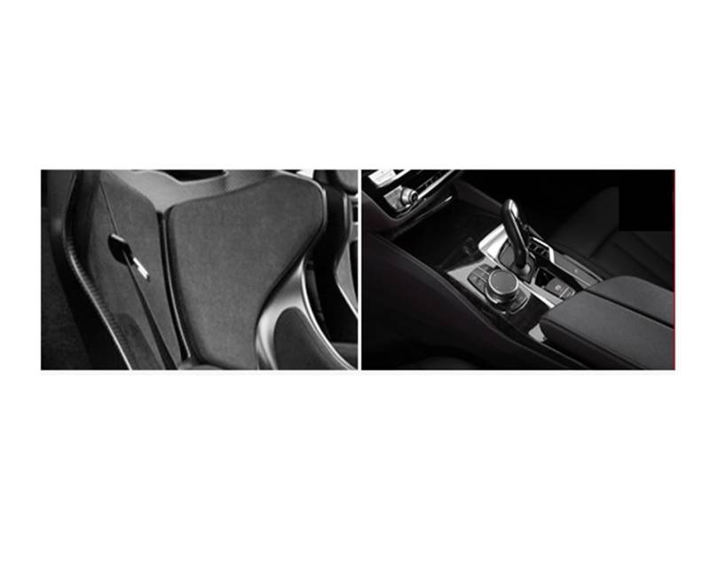 LAINGJINGMEI Alcantara Center Console Gear Shift Griff Panel Cover Trim kompatibel for BMW 5GT 6GT Serie G30 G38 2017-2022 Auto Aufkleber Zubehör(RHD Custom M) von LAINGJINGMEI