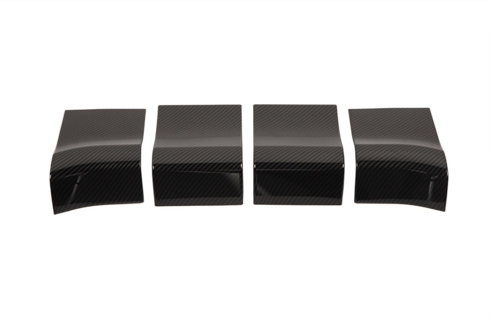 LAINGJINGMEI Auto Innentürgriff Panel Abdeckung Trim Dekorative Aufkleber Kompatibel for F150 2021 2022 2023 ABS Schwarz 4 Stücke Innenzubehör(ABS Black) von LAINGJINGMEI