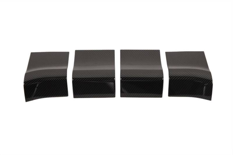 LAINGJINGMEI Auto Innentürgriff Panel Abdeckung Trim Dekorative Aufkleber Kompatibel for F150 2021 2022 2023 ABS Schwarz 4 Stücke Innenzubehör(ABS Black) von LAINGJINGMEI