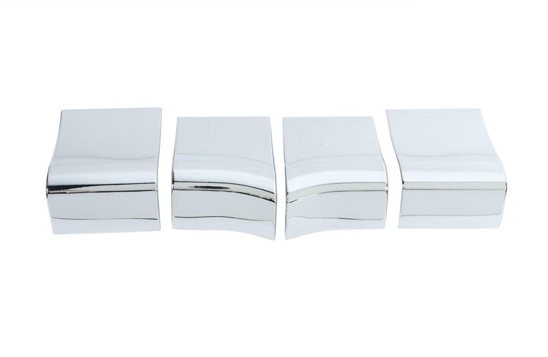 LAINGJINGMEI Auto Innentürgriff Panel Abdeckung Trim Dekorative Aufkleber Kompatibel for F150 2021 2022 2023 ABS Schwarz 4 Stücke Innenzubehör(Chrome) von LAINGJINGMEI