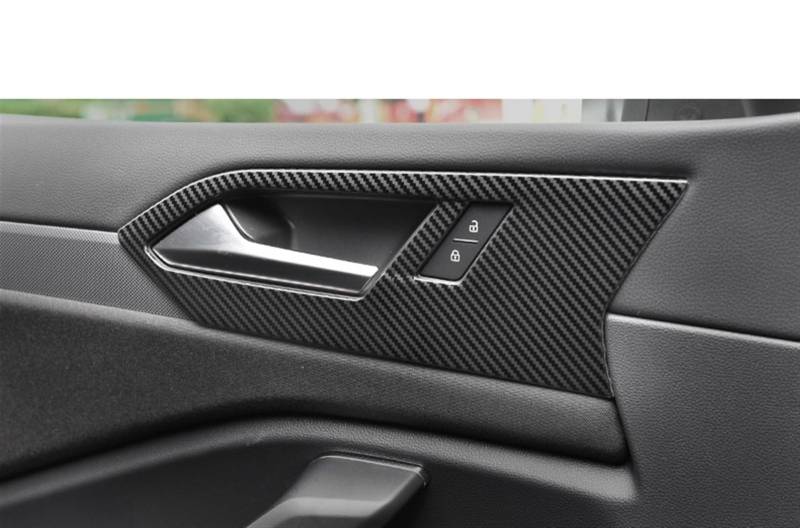 LAINGJINGMEI Auto Innere Armlehne Tür Schüssel Schutz Rahmen Abdeckung Innen Dekoration Kompatibel for VW MK7 2019 2020 2021 Zubehör(Golf 7/7.5 MK7 CF) von LAINGJINGMEI