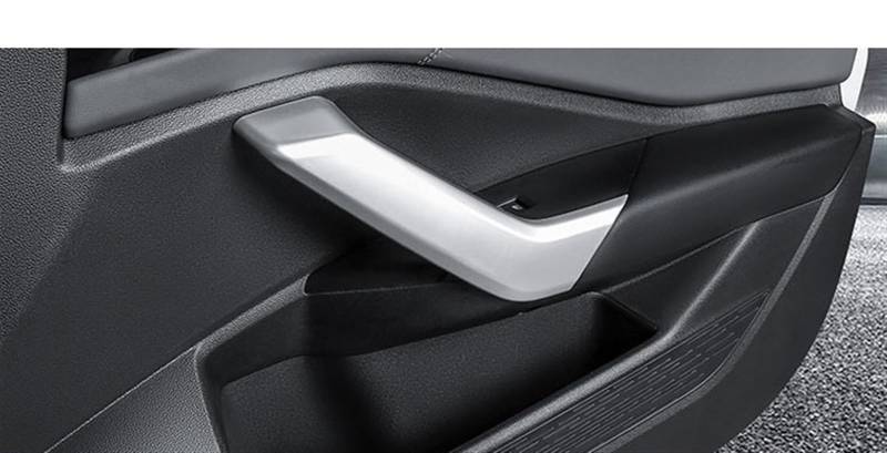 LAINGJINGMEI Auto Innere Armlehne Tür Schüssel Schutz Rahmen Abdeckung Innen Dekoration Kompatibel for VW MK7 2019 2020 2021 Zubehör(Silver C) von LAINGJINGMEI