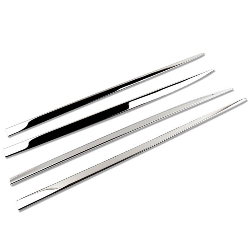 LAINGJINGMEI Auto Styling Auto Seite Rock Auto Edelstahl Aufkleber Seite Körper Tür Dekoration Trim Kompatibel for Mercedes Benz C Klasse W205 2015-2017(Standard axis) von LAINGJINGMEI