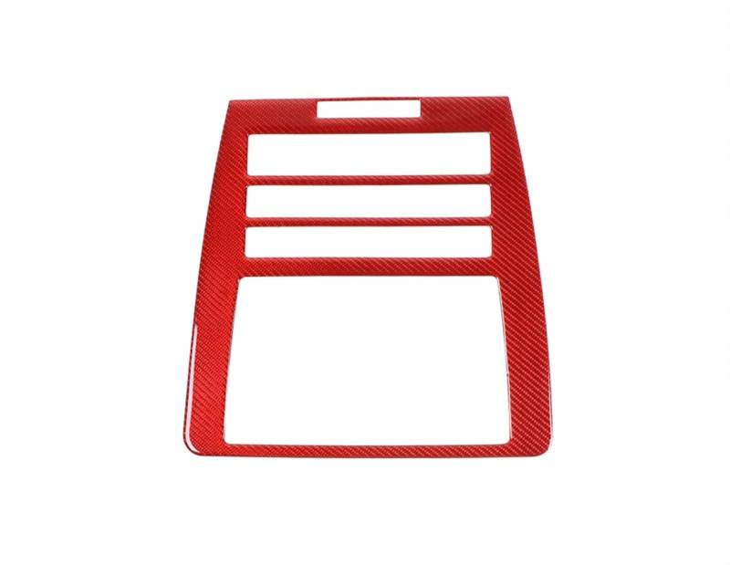 LAINGJINGMEI Auto Zentrale Steuerung Navigation Dekoration Panel Aufkleber Große Größe Kompatibel for Mustang 2009 2010 2011 2012 2013 Innen Zubehör(Red Carbon Fiber) von LAINGJINGMEI