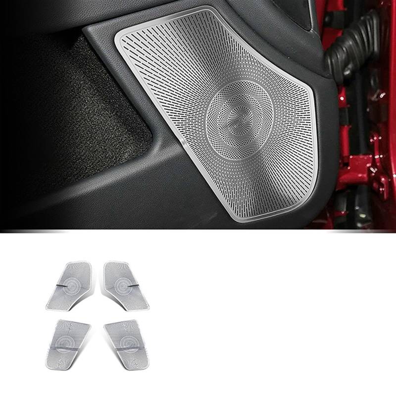 LAINGJINGMEI Autozubehör Türverkleidung Stereo Audio Trim Sound Lautsprecher Abdeckung Aufkleber kompatibel for Mercedes Benz CLS W218 CLS260 300 320 350 2012–2017 von LAINGJINGMEI