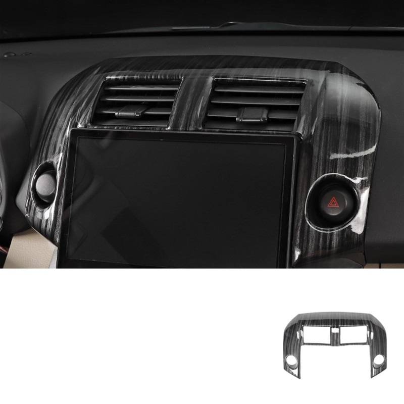 LAINGJINGMEI Kohlefaser-Druck, Auto-Innen-Styling-Center-Auslass-Navigationspanel-Aufkleber-Abdeckung, kompatibel for Toyota RAV4 2009 2010 2011 2012 2013 2014(Black for Big Screen) von LAINGJINGMEI