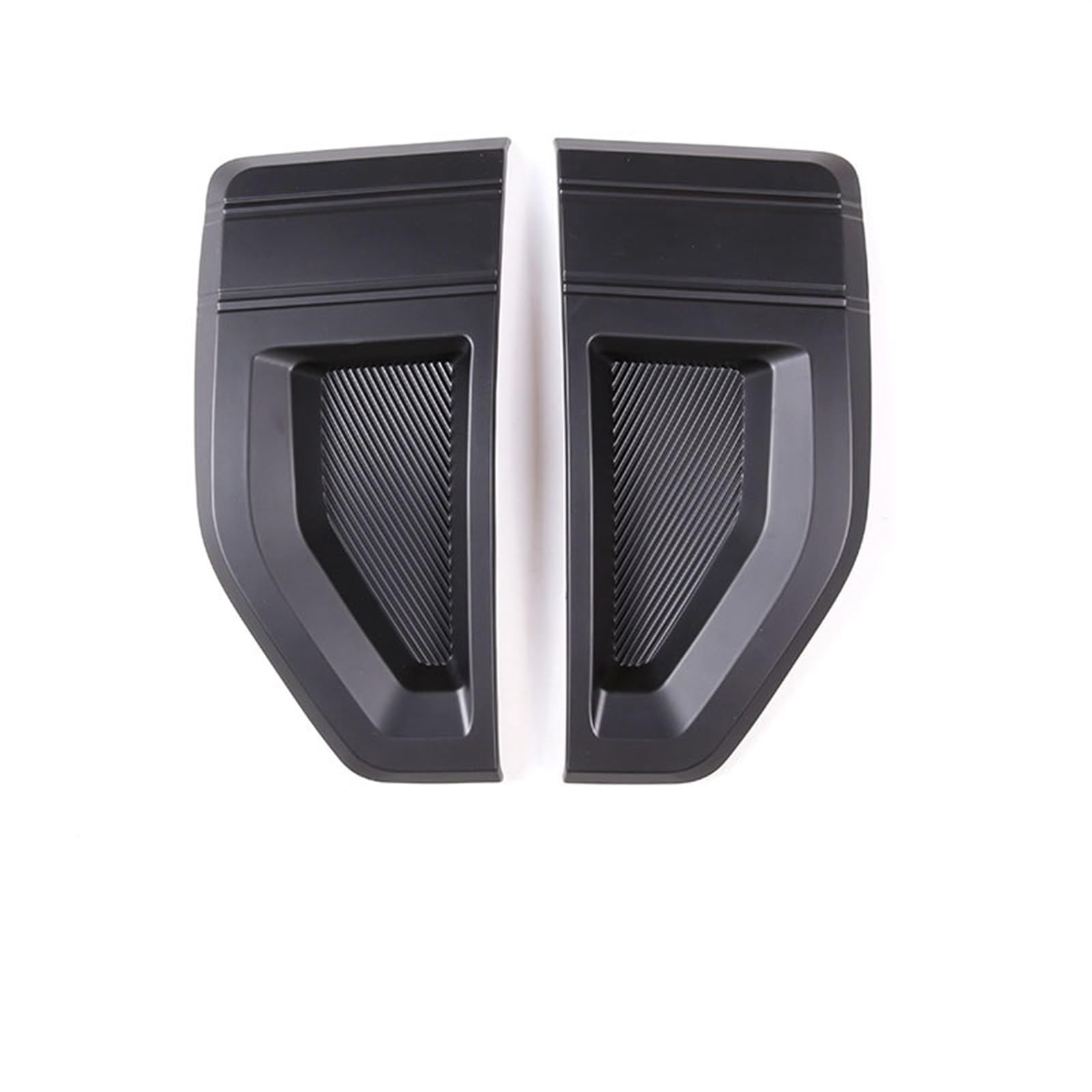 LAINGJINGMEI Kompatibel for Maverick 2022 ABS Matte Schwarz Auto Kotflügel Vorne Seite Air Vent Hai Kiemen Abdeckung Trim Aufkleber Auto Zubehör(Matt Black) von LAINGJINGMEI