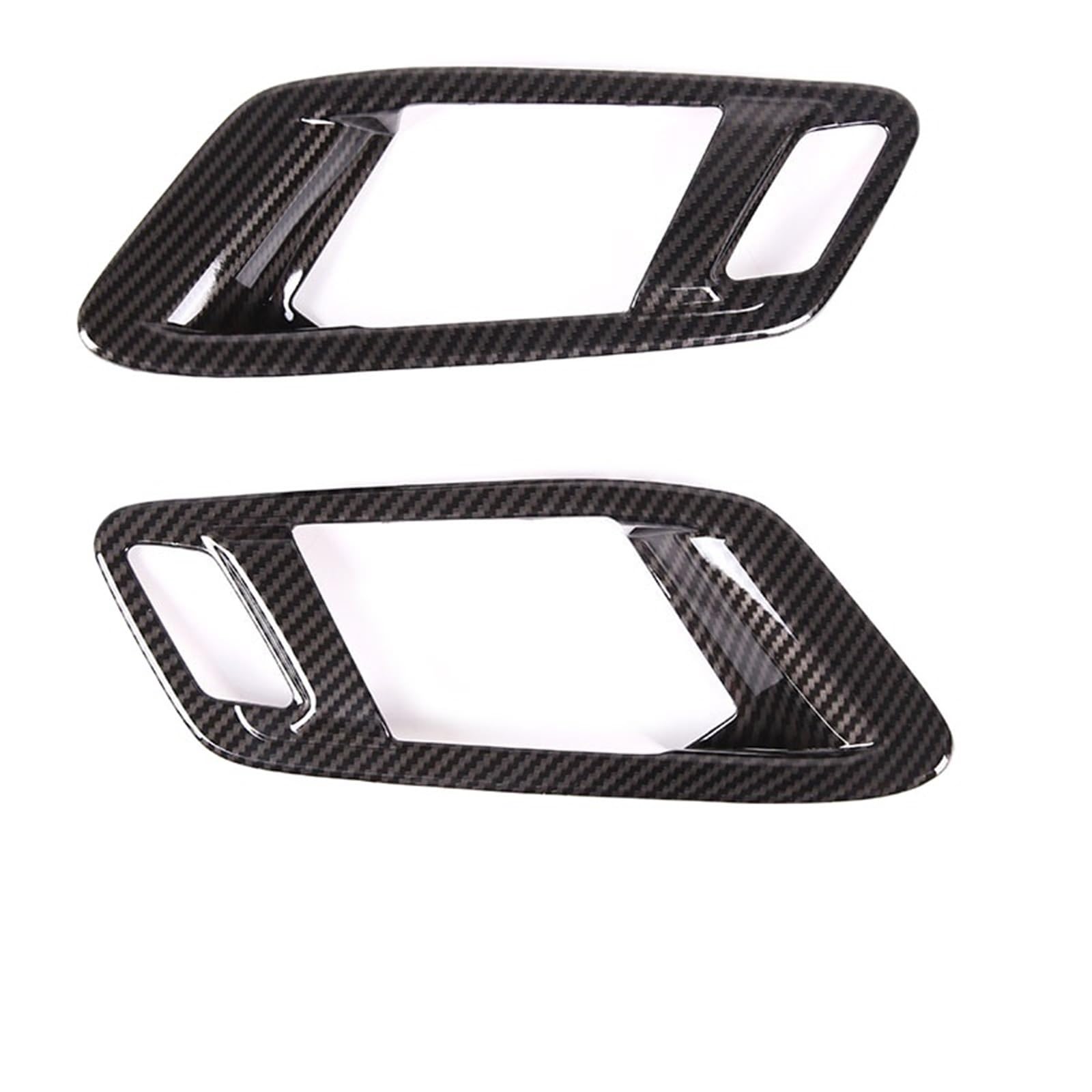 LAINGJINGMEI Kompatibel for Toyota Supra GR MK5 A90 2019-2022 ABS Carbon Faser/Rot Tür Innen Tür Schüssel Griff Rahmen Abdeckung Trim Aufkleber Auto zubehör(Carbon Fiber) von LAINGJINGMEI