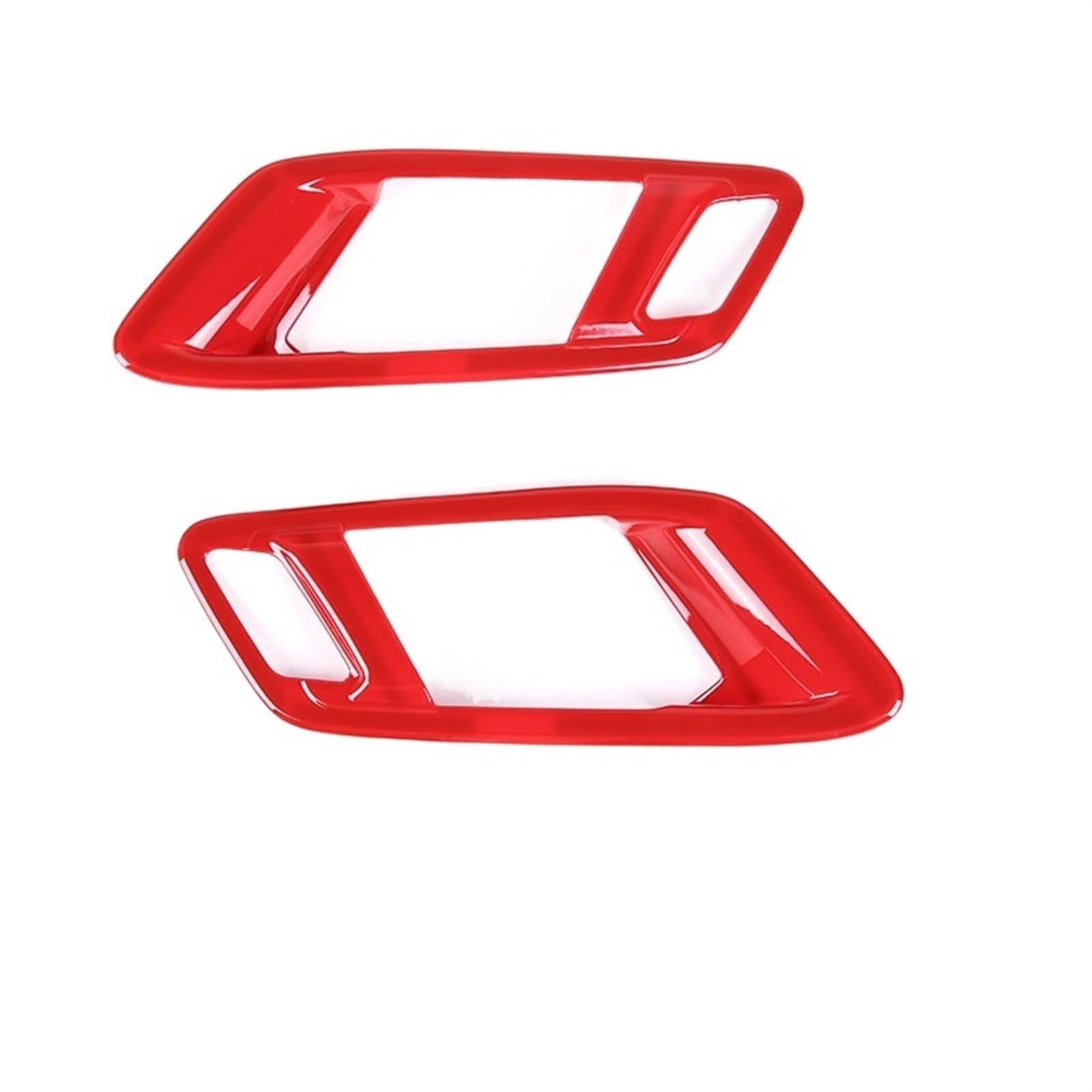 LAINGJINGMEI Kompatibel for Toyota Supra GR MK5 A90 2019-2022 ABS Carbon Faser/Rot Tür Innen Tür Schüssel Griff Rahmen Abdeckung Trim Aufkleber Auto zubehör(Red) von LAINGJINGMEI