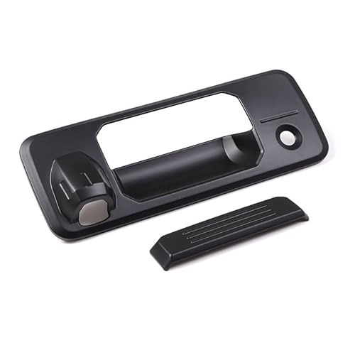 LAINGJINGMEI Kompatibel for Toyota Tundra 2014-21 ABS Auto Hinten Tür Heckklappe Griff Schalter Taste Stamm Türgriff Abdeckung Trim Aufkleber Auto Zubehör(Matt Black) von LAINGJINGMEI