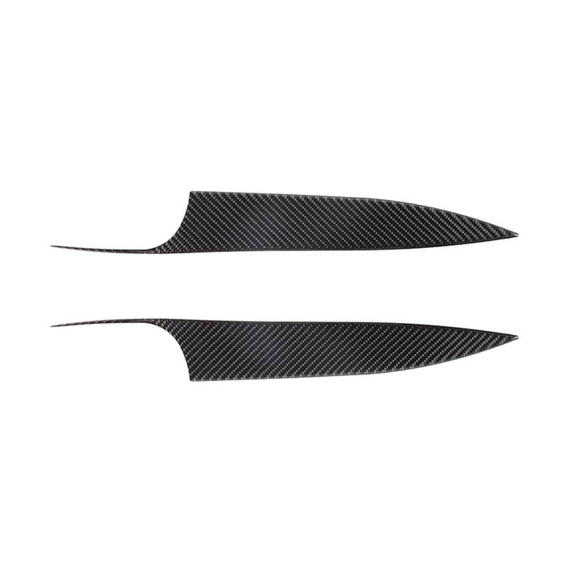 LAINGJINGMEI Weichen Carbon Auto Tür Armlehne Panel Griff Dekoration Aufkleber Kompatibel for Camaro 2012-2015 Innen Zubehör(Black) von LAINGJINGMEI