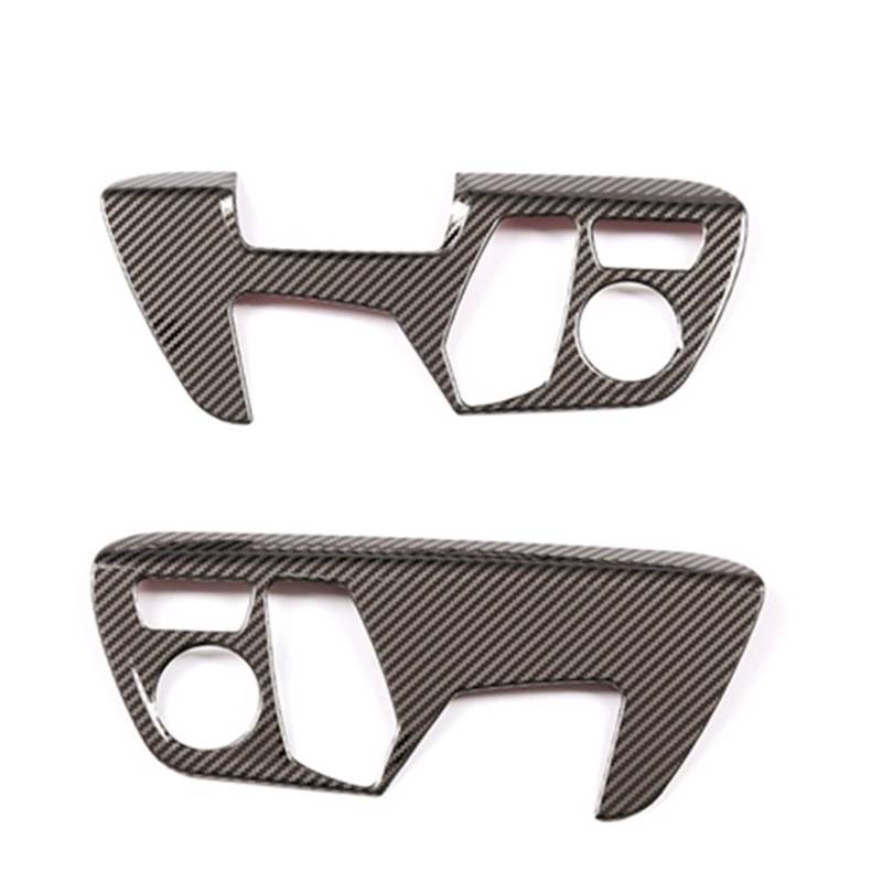 LAINGJINGMEI for 2019–2022 kompatibel for Toyota Supra GR Supra A90 Edelstahl Autositzverstellung dekorative Platte Abdeckung Aufkleber Innenzubehör(Carbon Fiber) von LAINGJINGMEI
