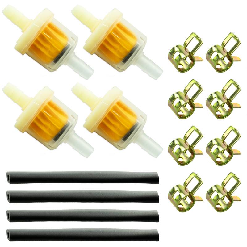 Benzinfilter - Motorrad Gas Kraftstofffilter Schlauch Benzin Kraftstofffilter Inkl Kraftstofffilter Schlauch Kit für PKW Auto Motorrad Rasenmäher Roller Diesel von LAMXD