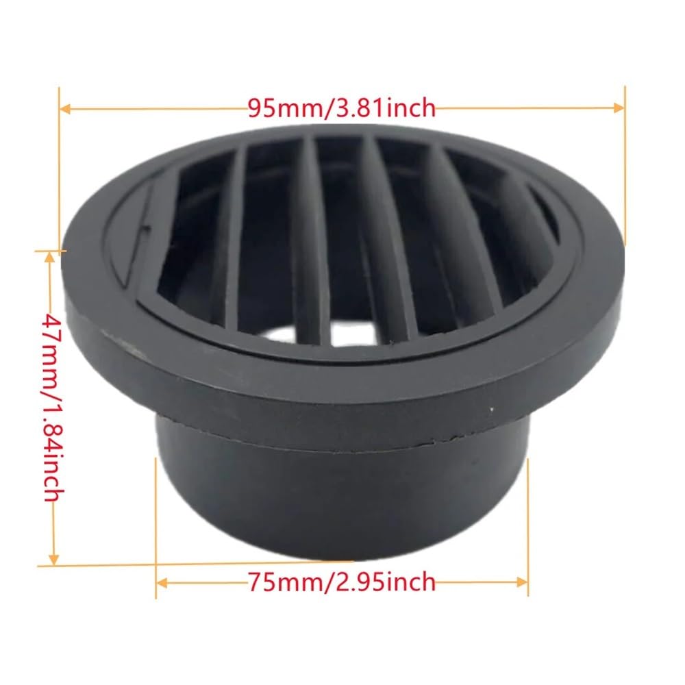 2 stücke Air Vent Führung YTL Flache Stück Ellenbogen Outlet Diesel Parkplatz Rohr Schlauch Auspuff Joiner Stecker Fit for eberspacher Webasto(2pcs T2 75MM) von LANAPPTLTG