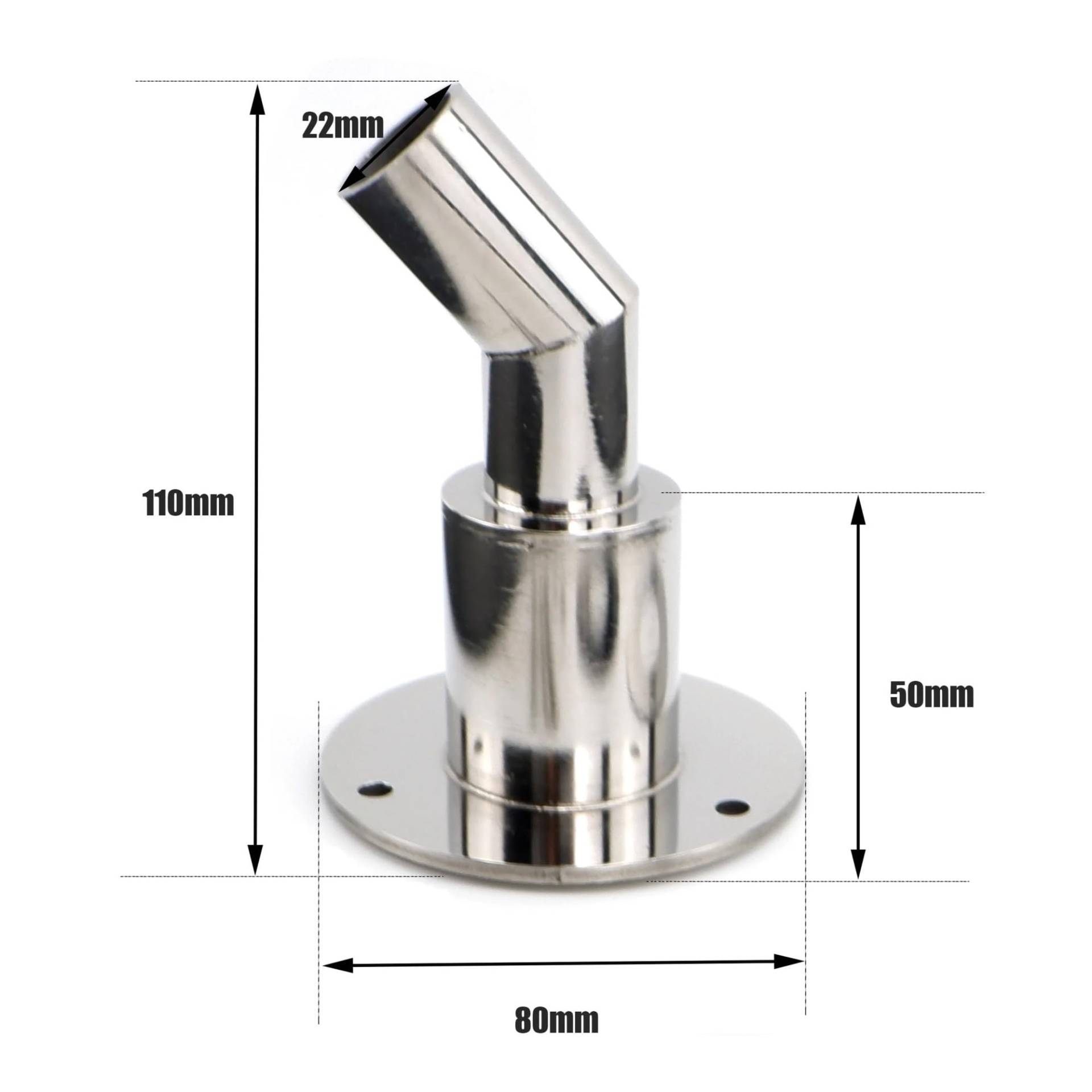 22mm/24mm Edelstahl Thru Rumpf Auspuff Fitting Rohr Rohr Buchse Hardware Teil Luft Diesel Heizung Fit for Auto Boot Lkw(Bend 22mm) von LANAPPTLTG