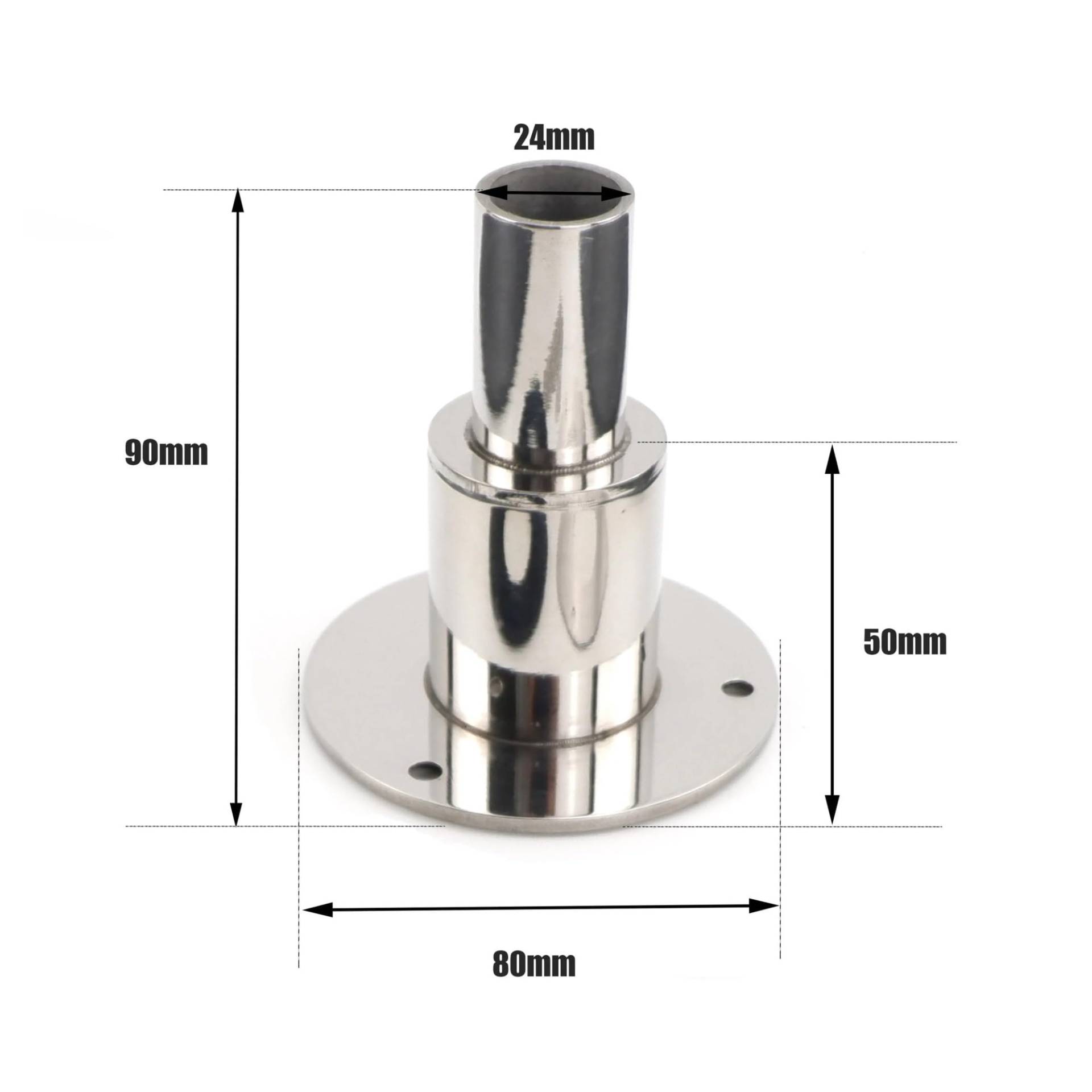 22mm/24mm Edelstahl Thru Rumpf Auspuff Fitting Rohr Rohr Buchse Hardware Teil Luft Diesel Heizung Fit for Auto Boot Lkw(Straight 24mm) von LANAPPTLTG