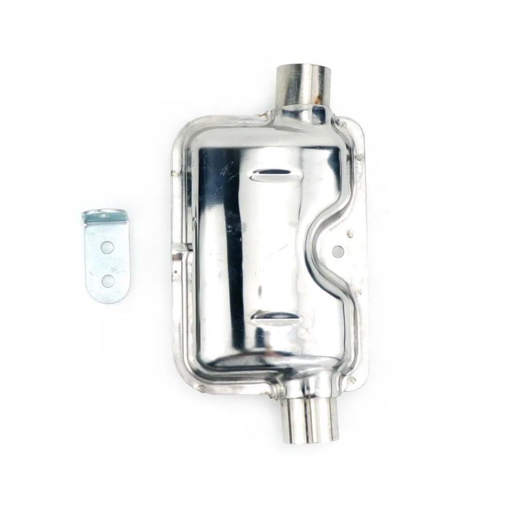 24-mm-Schalldämpfer, gerader Durchgang/S-gebogenes Luft-Diesel-Standheizungs-Auspuffrohr, rostfrei, passend for PKW, LKW, Wohnmobil(Straight-through) von LANAPPTLTG