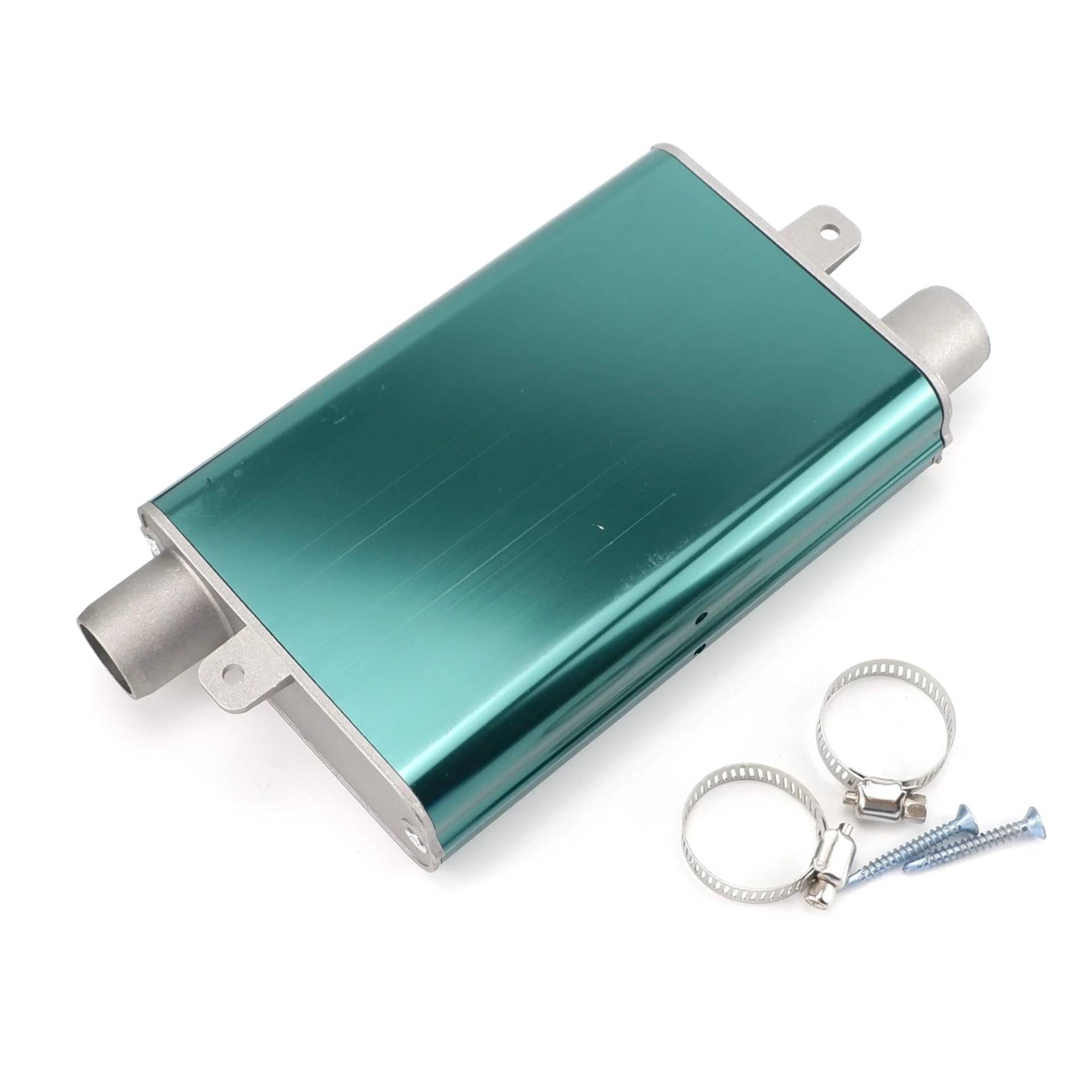 24 mm Schalldämpfer, verbesserte Klemmhalterung, Auto-Luft-Diesel-Standheizung, Auspuffrohr, Edelstahl, passend for Webasto Eberspacher(Upgraded Green) von LANAPPTLTG