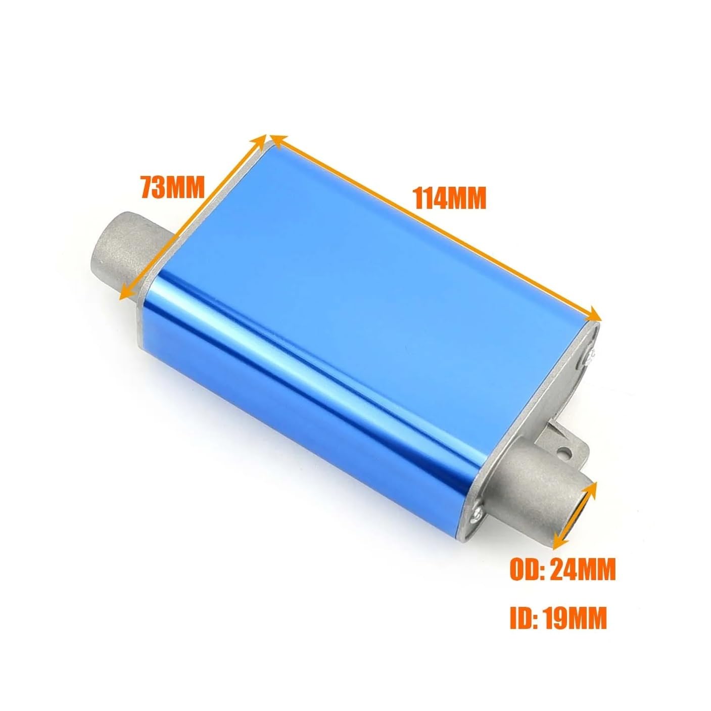 24 mm Schalldämpfer S gebogenes Luft-Diesel-Standheizungs-Auspuffrohr aus Aluminiumlegierung, klein, mittel, groß, passend for Auto, LKW, Wohnmobil, Van(Small Blue) von LANAPPTLTG