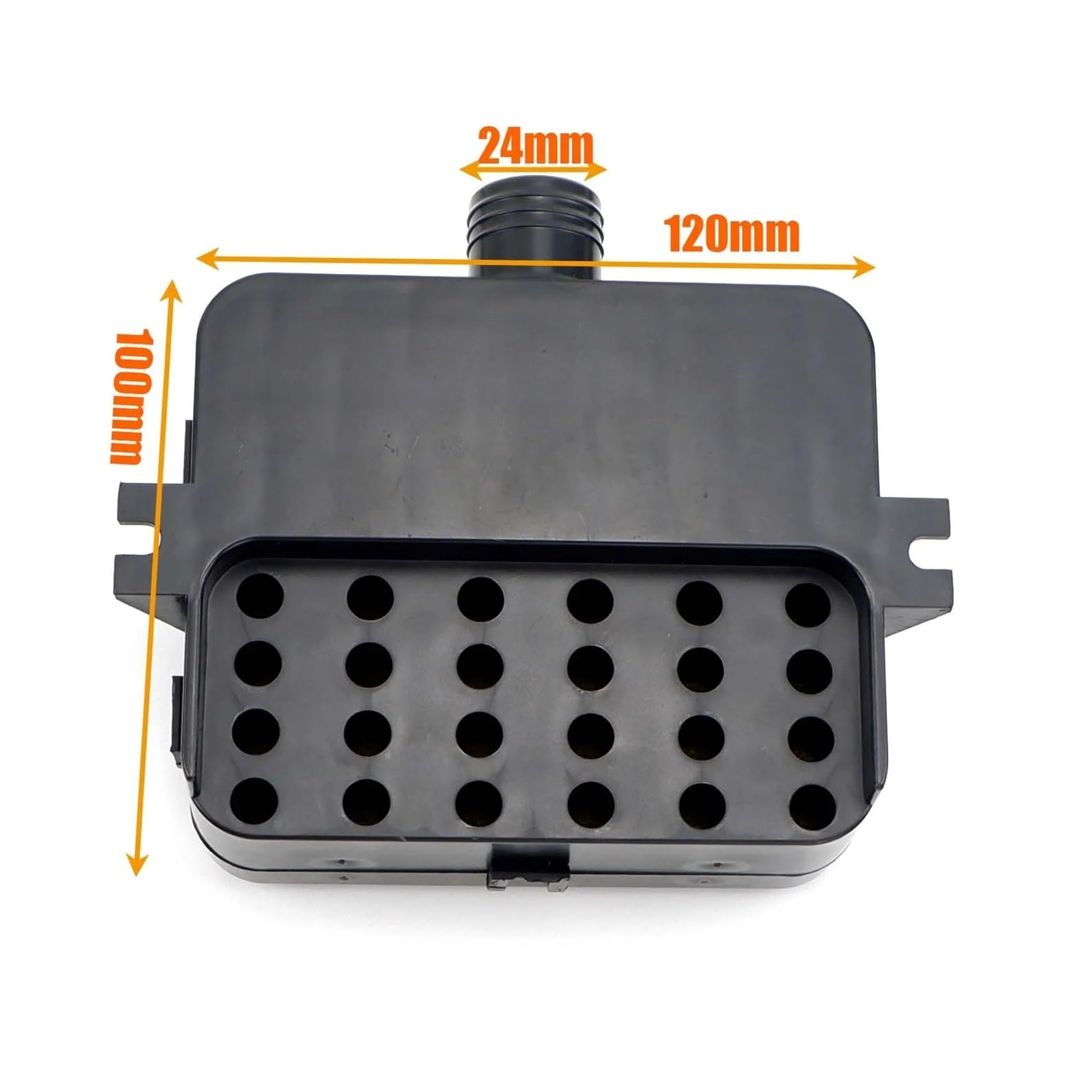25 mm verbesserter Luftfilter-Schalldämpfer, Ersatz for Luft-Diesel-Parkheizung, passend for Webasto Eberspacher, Schwarz und Rot(Type B) von LANAPPTLTG