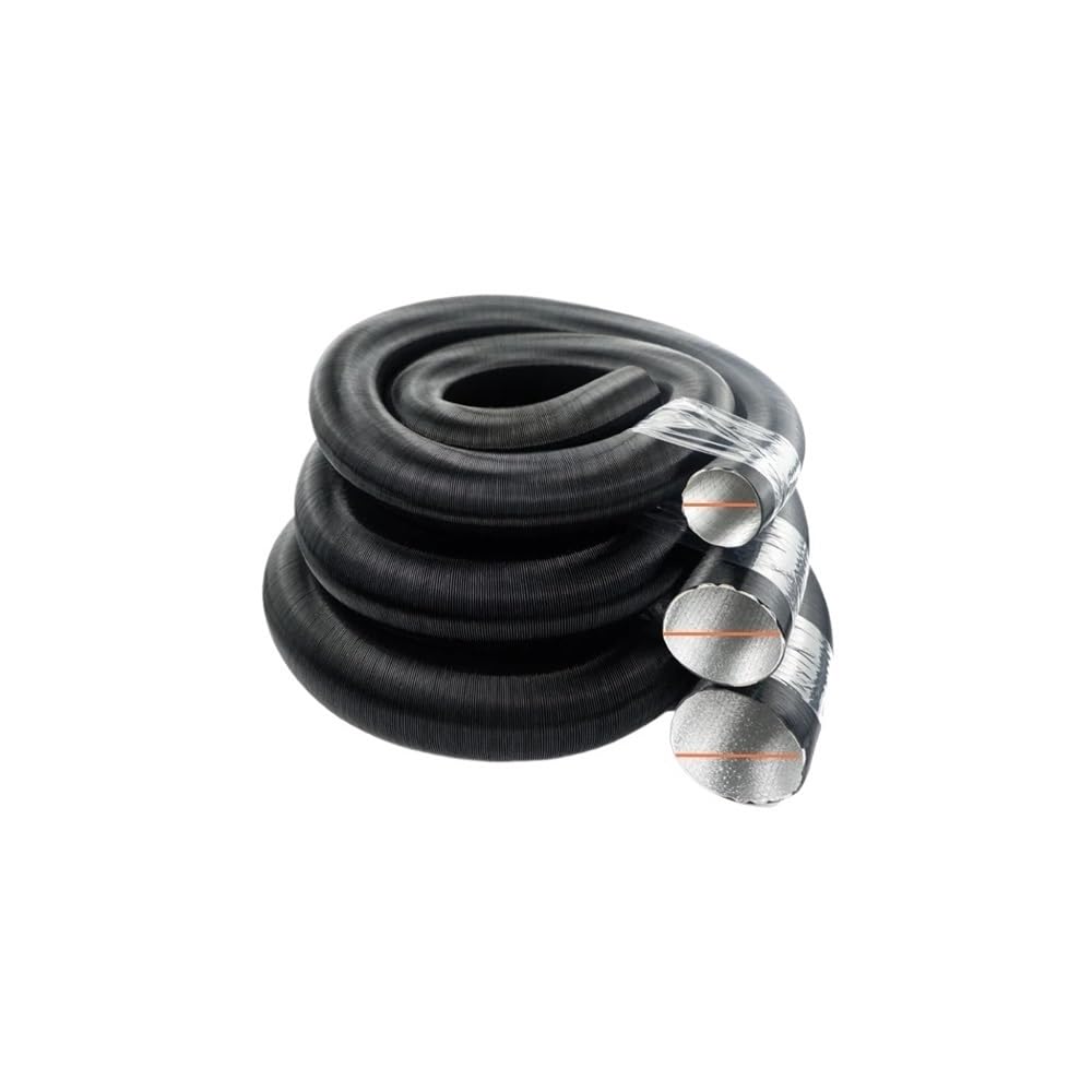 300 cm Diesel-Standheizungskanal, Rohrschlauch, schwarz, passend for Webasto Eberspacher Heizung, Auto, Wohnmobil(Diameter 60mm) von LANAPPTLTG
