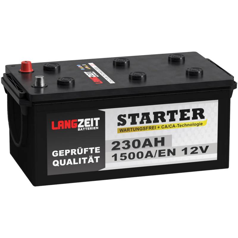 LANGZEIT LKW Batterie 12V 230Ah 1500A/EN Starterbatterie Schlepper Traktor statt 200ah 220Ah 225Ah 235Ah von LANGZEIT Batterien