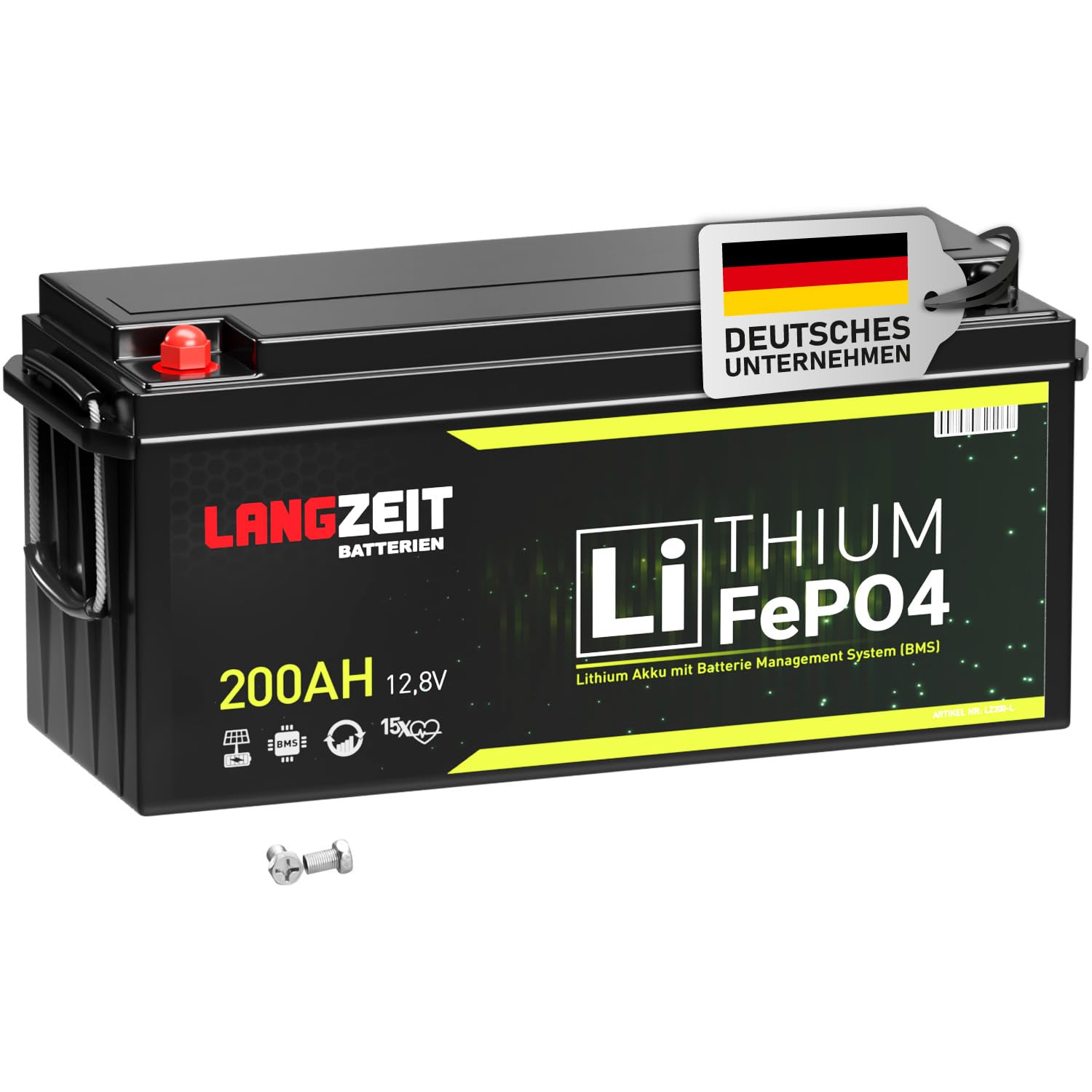 LANGZEIT LiFePO4 200Ah 12V Lithium Batterie Wohnmobil Batterie Solarbatterie Lithium Eisenphosphat Akku Solar Bootsbatterie Akku USV inkl. BMS LANGZEIT LiFePO4 200Ah 12V Lithium Batterie Wohnmobil Batterie Solarbatterie Lithium Eisenphosphat Akku Solar Bootsbatterie Akku USV inkl. BMS von LANGZEIT Batterien