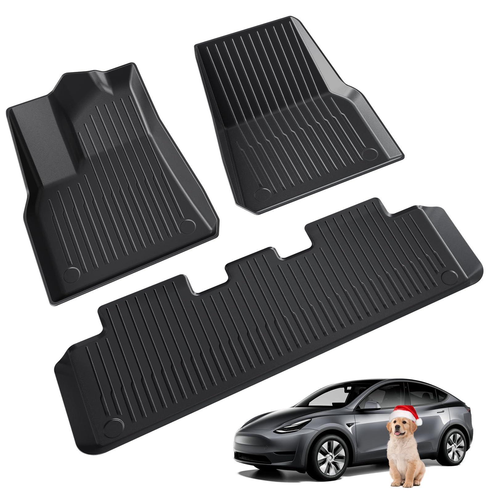 LANTU Fußmatten 3 Pcs für Tesla Model Y Allwetter 3D Hoher Rand rutschfest Wasserdicht Fußmatten 3-lagiges Design Bodenbeläge Model Y 2024 2023 2022 2021 5 Sitze Tesla Model Y Zubehör LANTU Fußmatten 3 Pcs für Tesla Model Y Allwetter 3D Hoher Rand rutschfest Wasserdicht Fußmatten 3-lagiges Design Bodenbeläge Model Y 2024 2023 2022 2021 5 Sitze Tesla Model Y Zubehör von LANTU