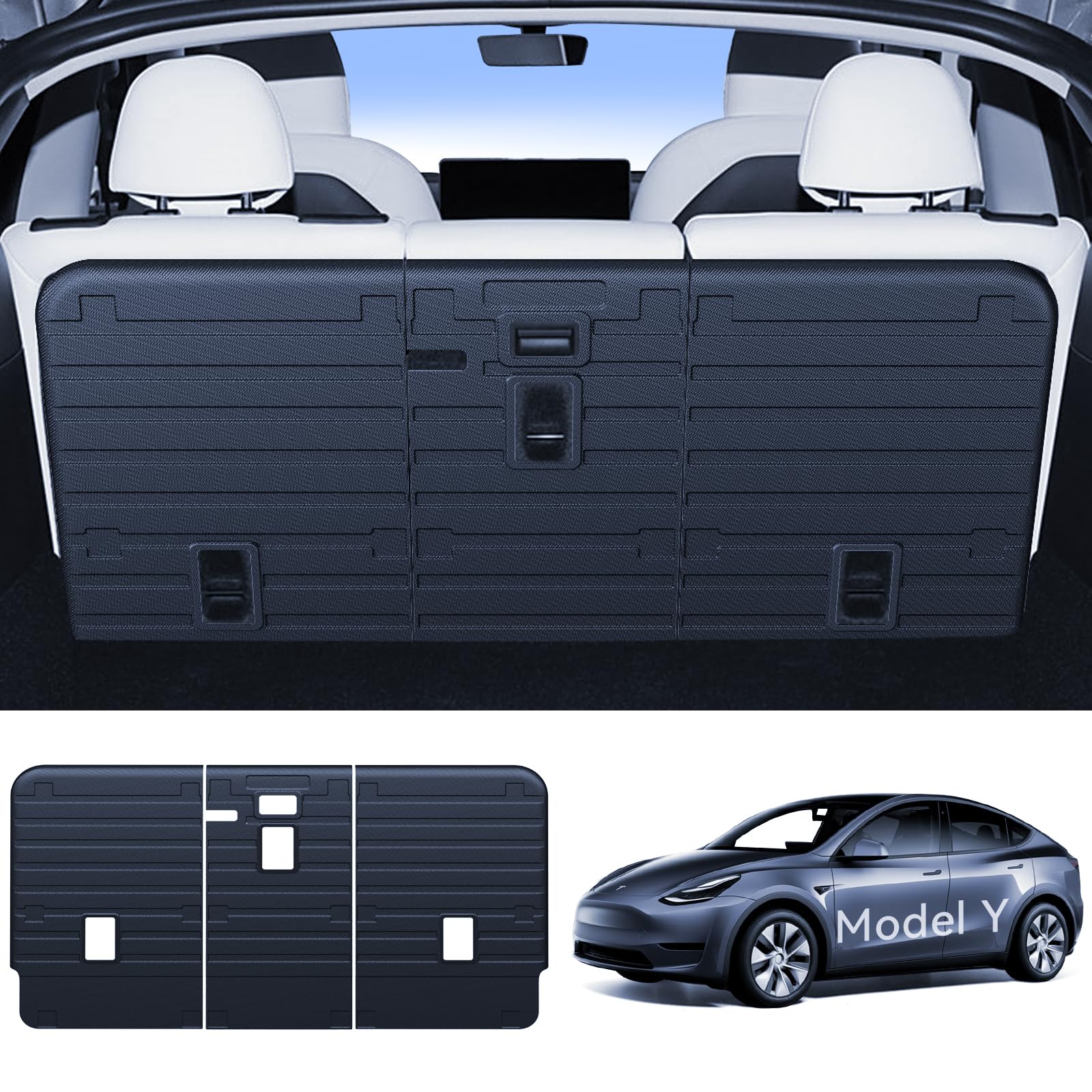 LANTU Zweite Sitzreihe Rückenbezug für Tesla Model Y 2020-2024 Allwetter TPE Sitzschutz Wasserdicht und rutschfest Rear Seat Cover Tesla Model Y Zubehör LANTU Zweite Sitzreihe Rückenbezug für Tesla Model Y 2020-2024 Allwetter TPE Sitzschutz Wasserdicht und rutschfest Rear Seat Cover Tesla Model Y Zubehör von LANTU