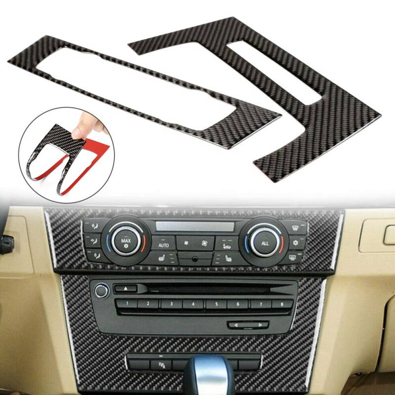 LAOOWANG Carbon Konsole CD AC Panel Cover Für BMW 3er E90 E92 E93 2005-2012 von LAOOWANG