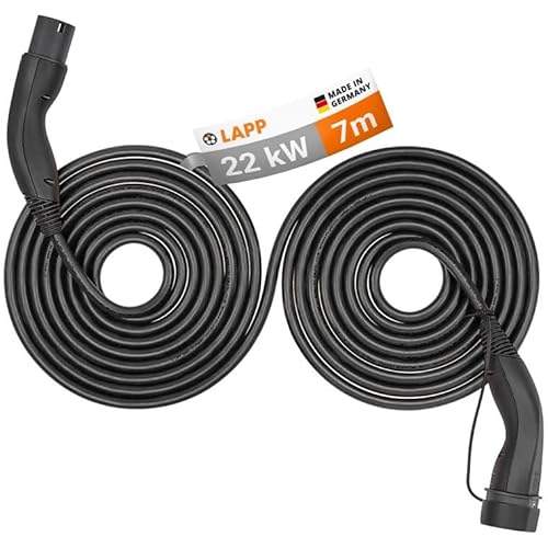 LAPP MOBILITY Helix Typ 2 Ladekabel 22 KW/Selbstaufrollend / 32 A / 3-Phasig/E-Auto Ladekabel/Mode 3 / 7m, Schwarz LAPP MOBILITY Helix Typ 2 Ladekabel 22 KW/Selbstaufrollend / 32 A / 3-Phasig/E-Auto Ladekabel/Mode 3 / 7m, Schwarz von LAPP MOBILITY