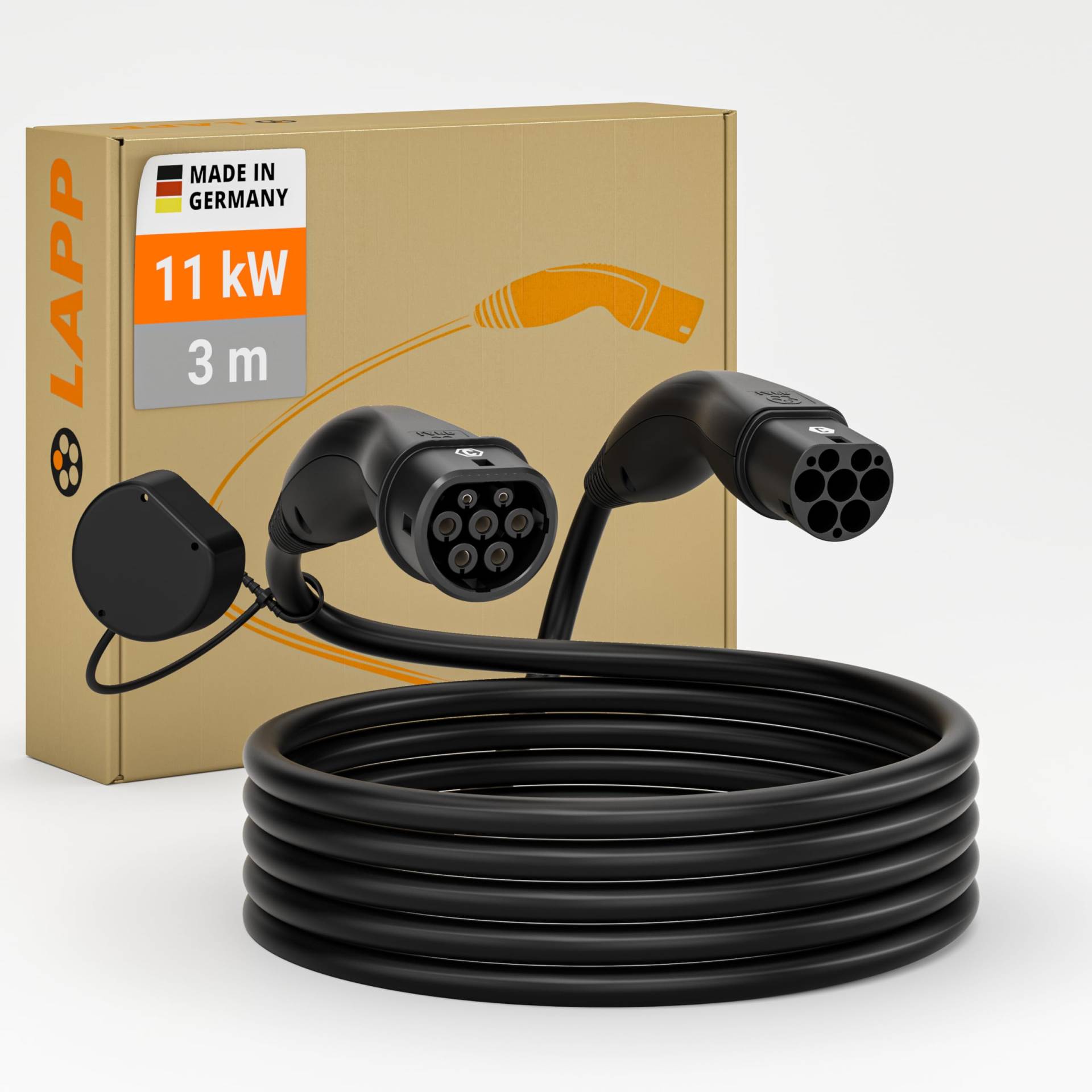 LAPP MOBILITY Typ 2 Ladekabel 11 KW 3m - 20a Ladekabel E Auto 3-Phasig - IP55 geschütztes Ladekabel Mode 3 - Ladekabel Typ 2 mit korrosionsresistenten Steckkontakten - geeignet für PHEV, BEV & EV LAPP MOBILITY Typ 2 Ladekabel 11 KW 3m - 20a Ladekabel E Auto 3-Phasig - IP55 geschütztes Ladekabel Mode 3 - Ladekabel Typ 2 mit korrosionsresistenten Steckkontakten - geeignet für PHEV, BEV & EV von LAPP MOBILITY