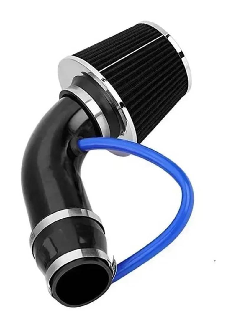 Auto-Entlüftungsrohr Universal 76mm/3 Zoll Pilzkopf Cold Air Intake Kit Luftfilter Ansaugschlauch(Schwarz) von LAPPGNGFYA