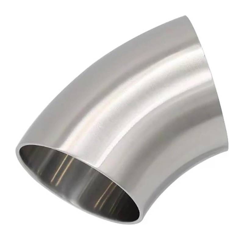 Endrohr Schalldämpfer 1,5 Dick 51 Mm 63 Mm 76 Mm Außendurchmesser Sanitär Stumpfschweiß 45 Grad Kniestück-Bogenrohr 304 Edelstahl Autoauspuff(70mm) von LAPPGNGFYA