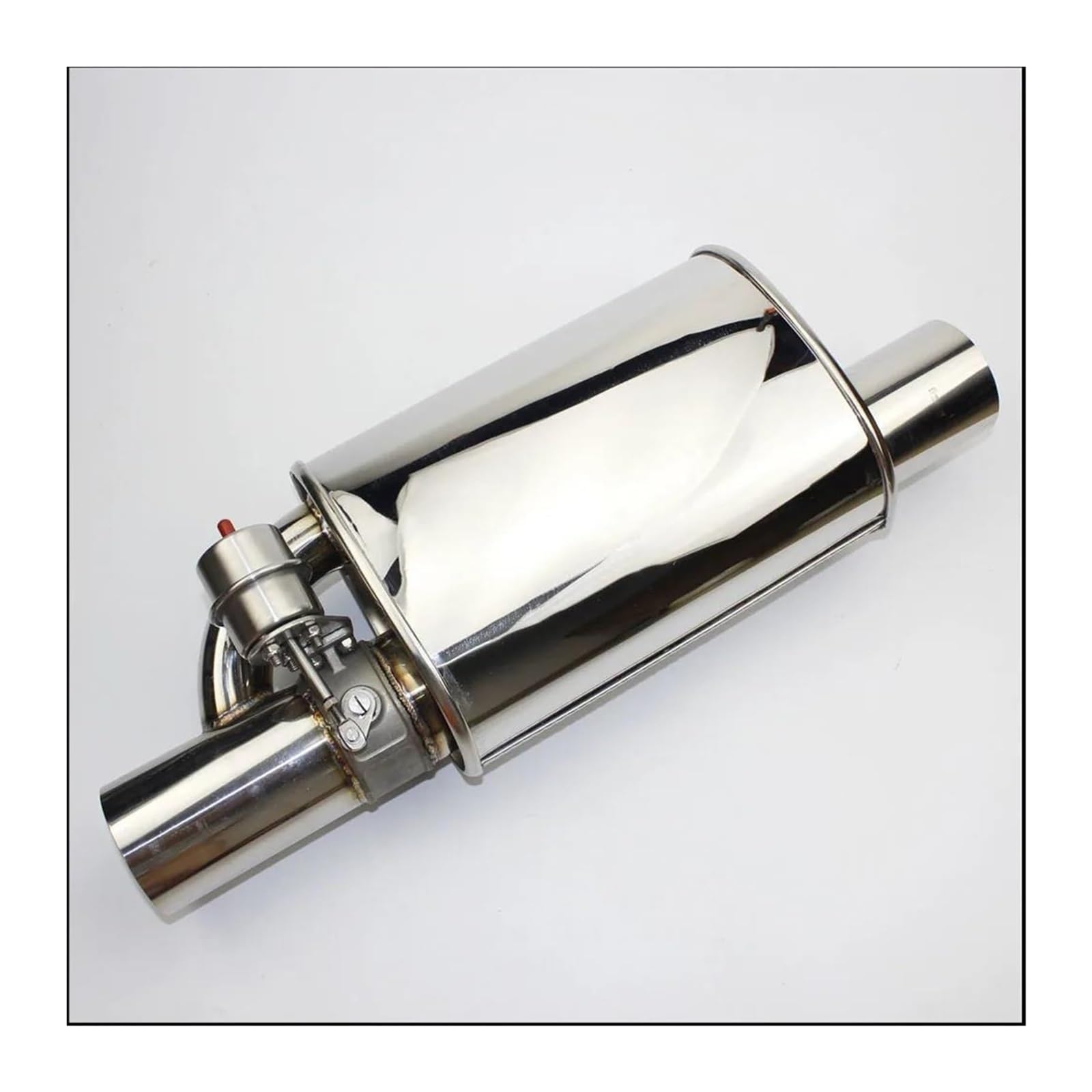 Endrohr Schalldämpfer 2,5" Auspuffanlage Edelstahl Elektrisches Abschaltventil Mit Elektronischem Fernbedienungsschalter Schalldämpferrohr(76mm) von LAPPGNGFYA