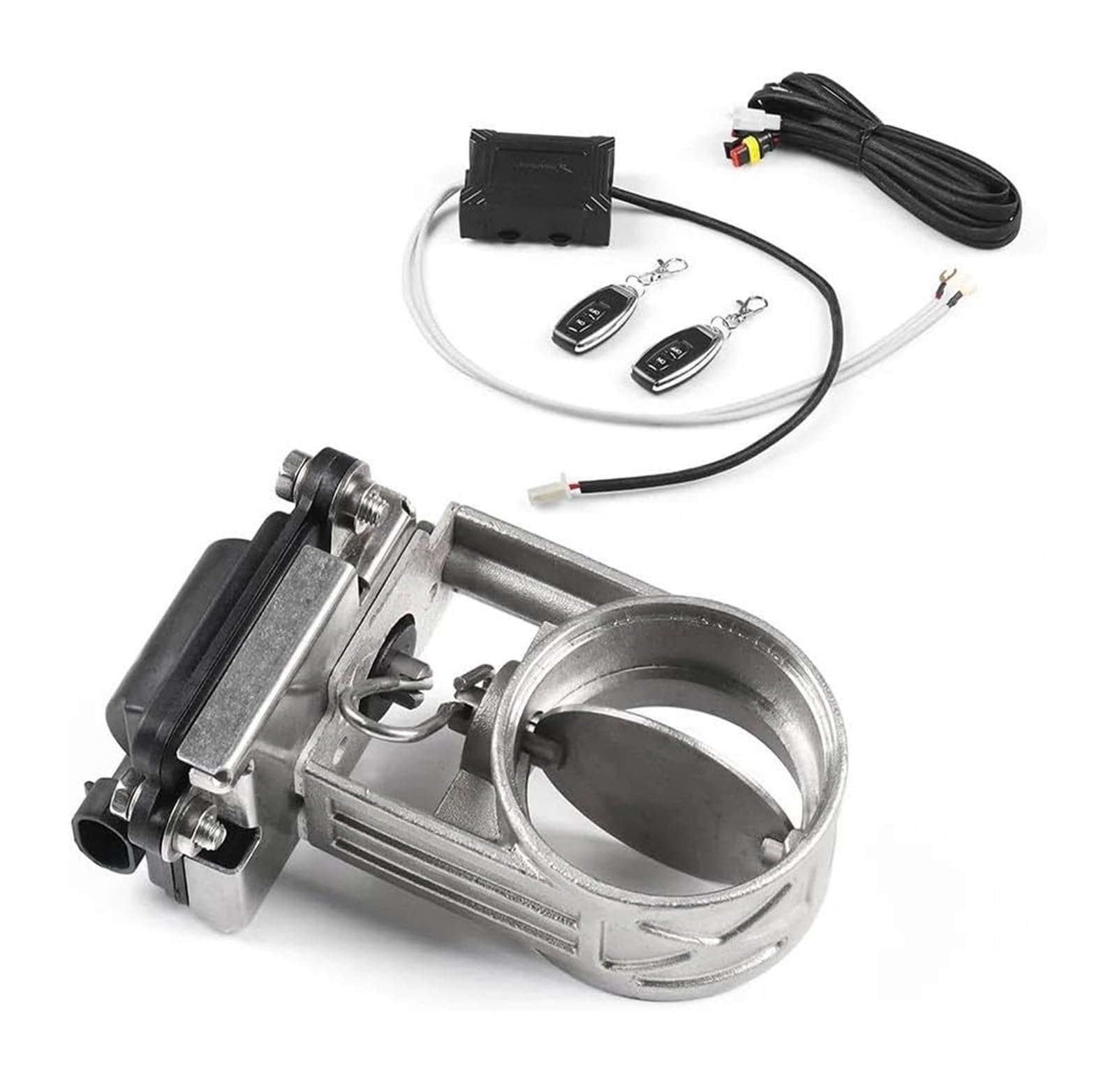 Endrohr Schalldämpfer 2"/2,5"/3" Zoll Auspuffsteuerventil Abschalteinheit Elektrische Einheit Niederdruck Catback Fallrohr(51mm Full set) von LAPPGNGFYA