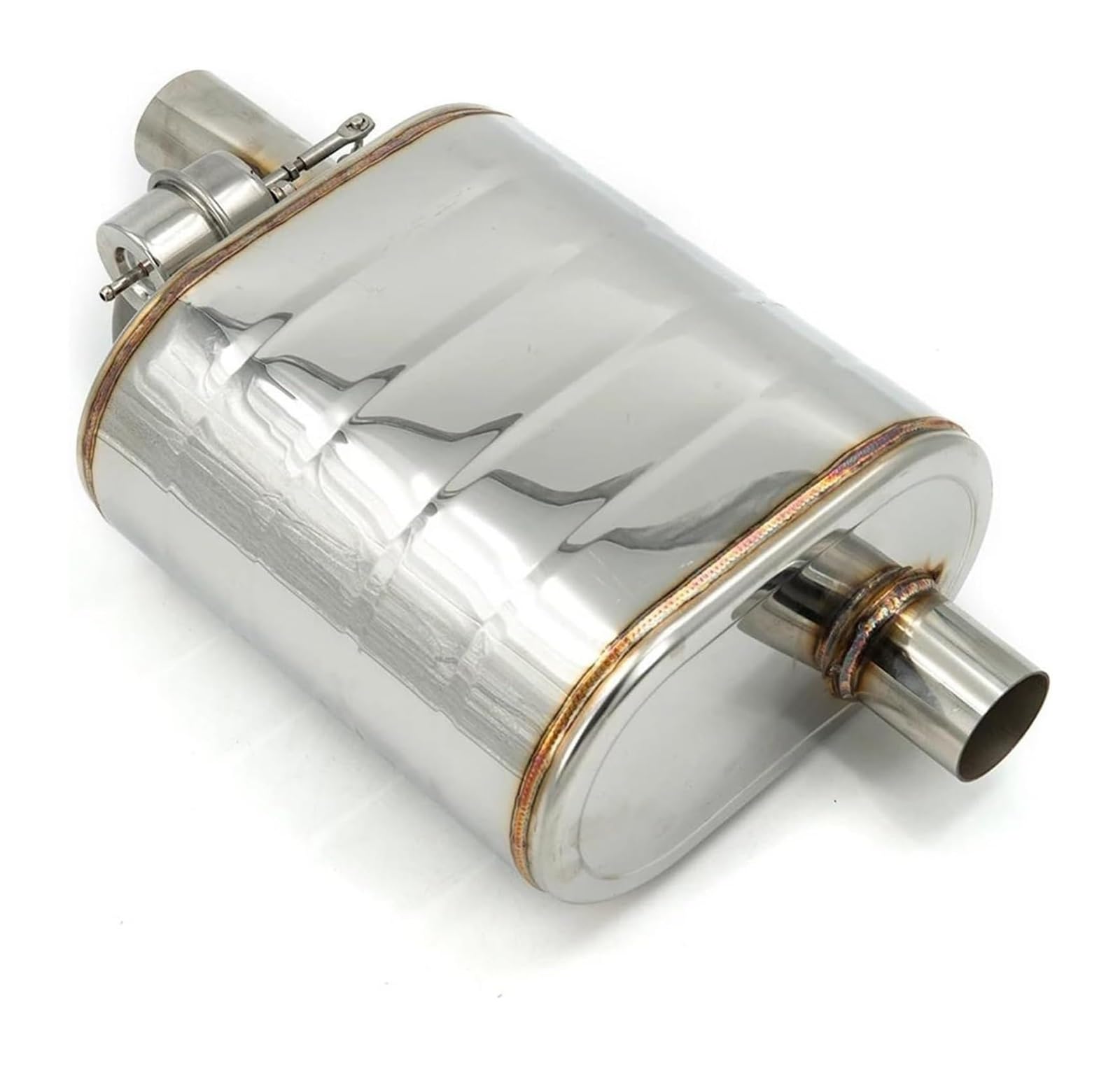 Endrohr Schalldämpfer Auspuffschalldämpfer Mit Ablassventil Edelstahl Elektrische Aussparung Fernbedienungssatz Universell 51 Mm 63 Mm 76 Mm(63MM Right Muffler) von LAPPGNGFYA