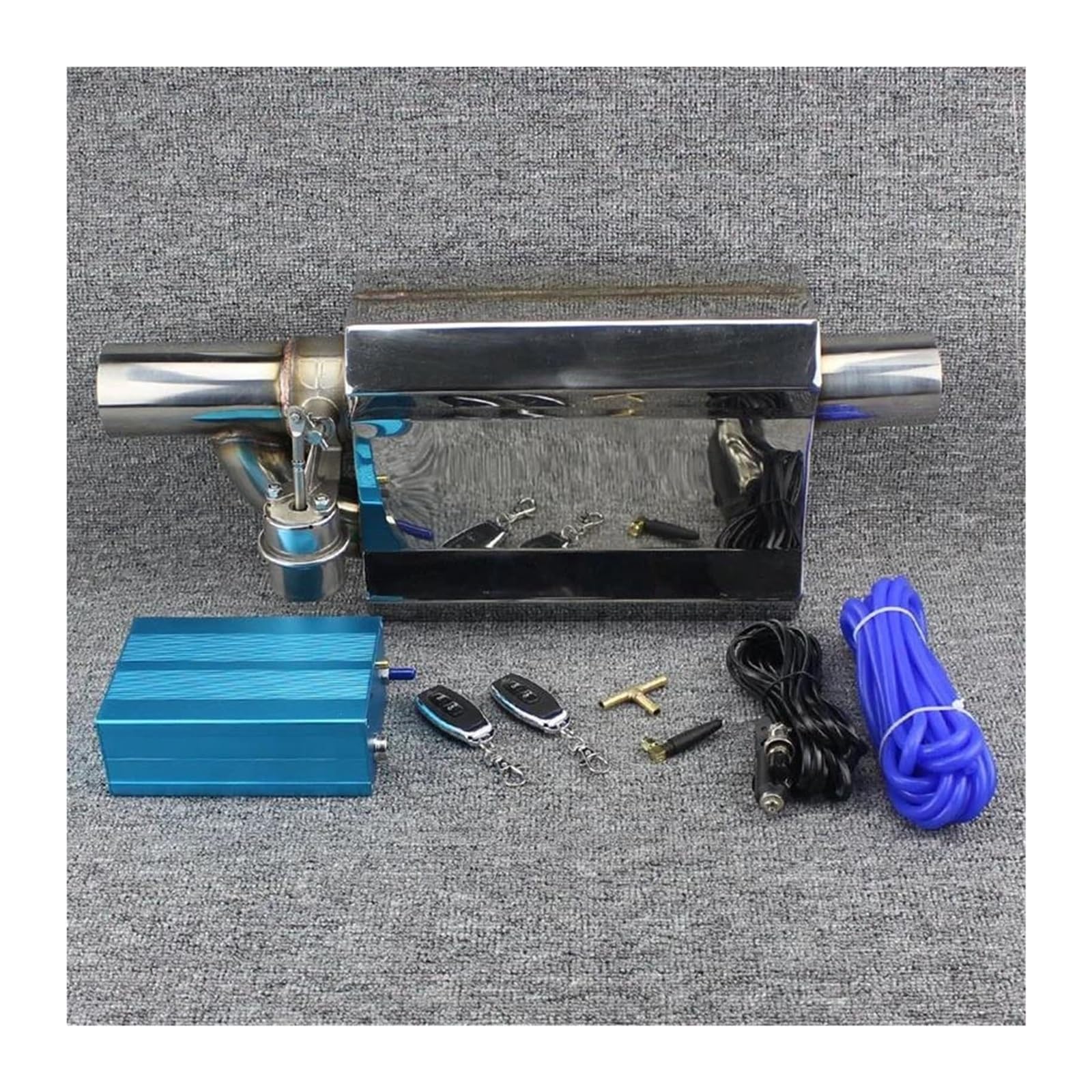 Endrohr Schalldämpfer Auto Auspuffrohr Modifiziert Sport Soundventil Schalldämpfer Controller Edelstahl Universell Innendurchmesser 51 Mm 63 Mm 70 Mm 76 Mm(70mm B) von LAPPGNGFYA