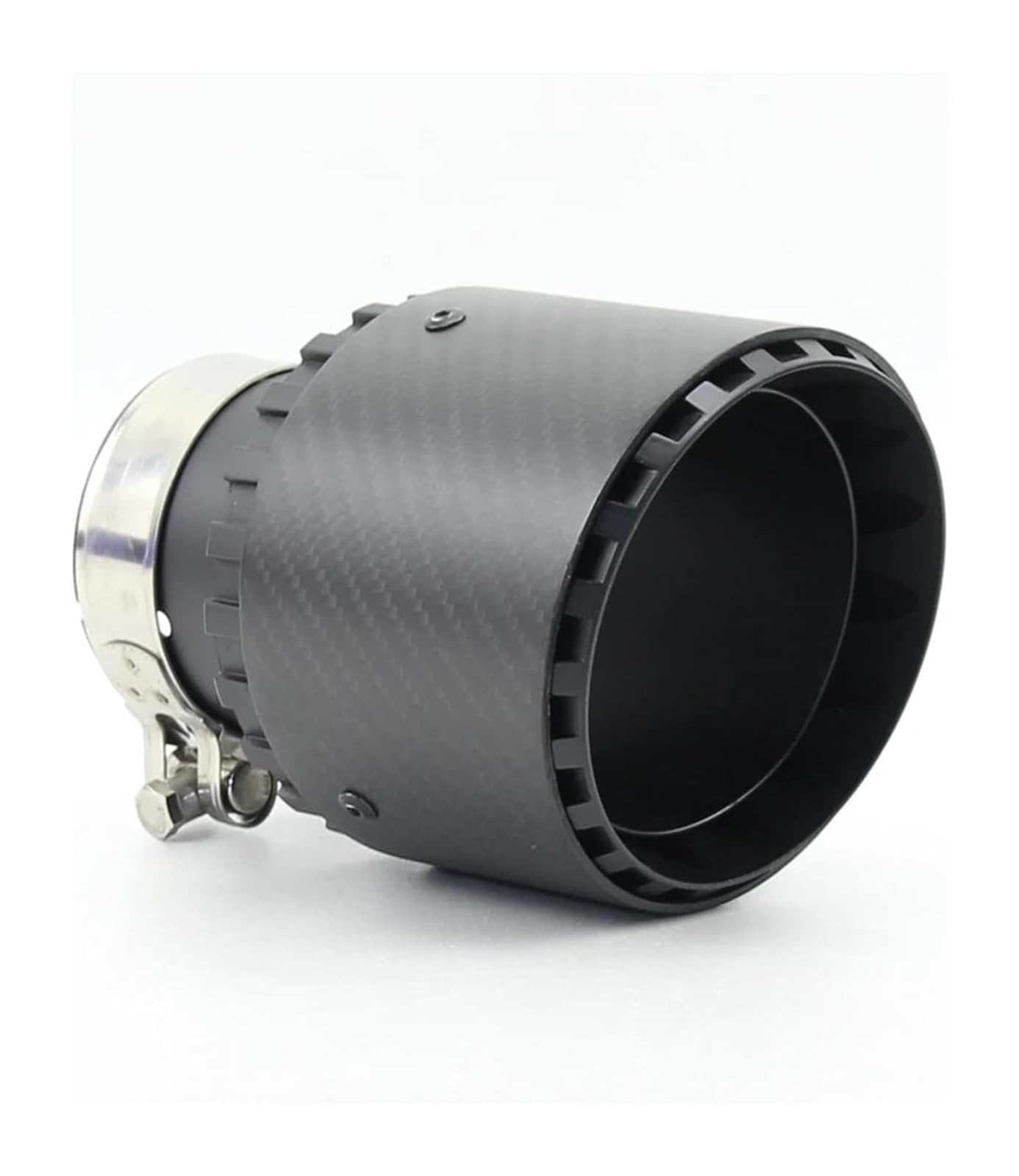 Endrohr Schalldämpfer Auto Auspuffrohr Schalldämpfer Endrohr Aluminiumlegierung Mit Kohlefaser Schwarz 89/101 Mm Allgemeine Zweckänderung(OD 70-101mm) von LAPPGNGFYA