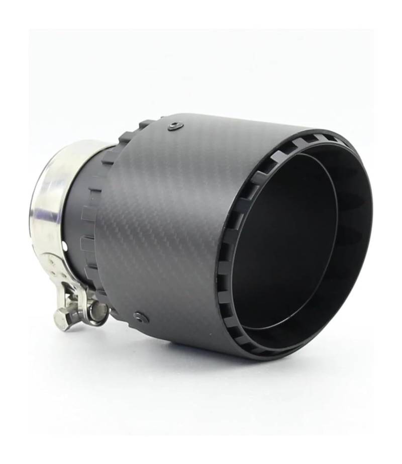 Endrohr Schalldämpfer Auto Auspuffrohr Schalldämpfer Endrohr Aluminiumlegierung Mit Kohlefaser Schwarz 89/101 Mm Allgemeine Zweckänderung(OD 70-101mm) von LAPPGNGFYA