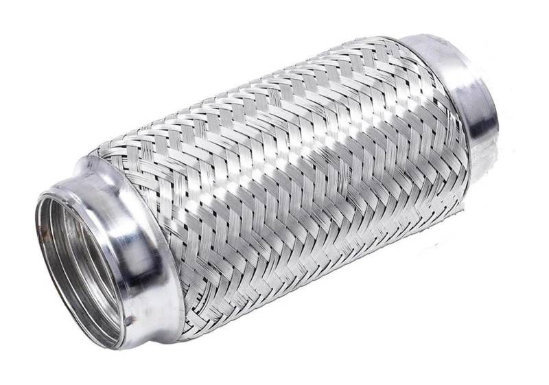 Endrohr Schalldämpfer Auto Auspuffrohr Teleskop Flexible Verbindung Braid Balg Edelstahl Schalldämpfer Rohrverbinder Geschweißt Universal(57-165) von LAPPGNGFYA