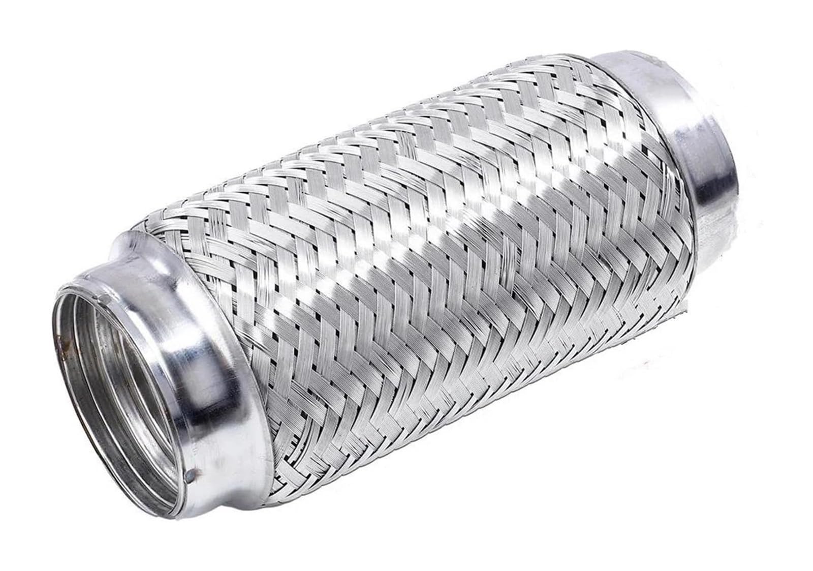 Endrohr Schalldämpfer Auto Auspuffrohr Teleskop Flexible Verbindung Braid Balg Edelstahl Schalldämpfer Rohrverbinder Geschweißt Universal(63-203) von LAPPGNGFYA