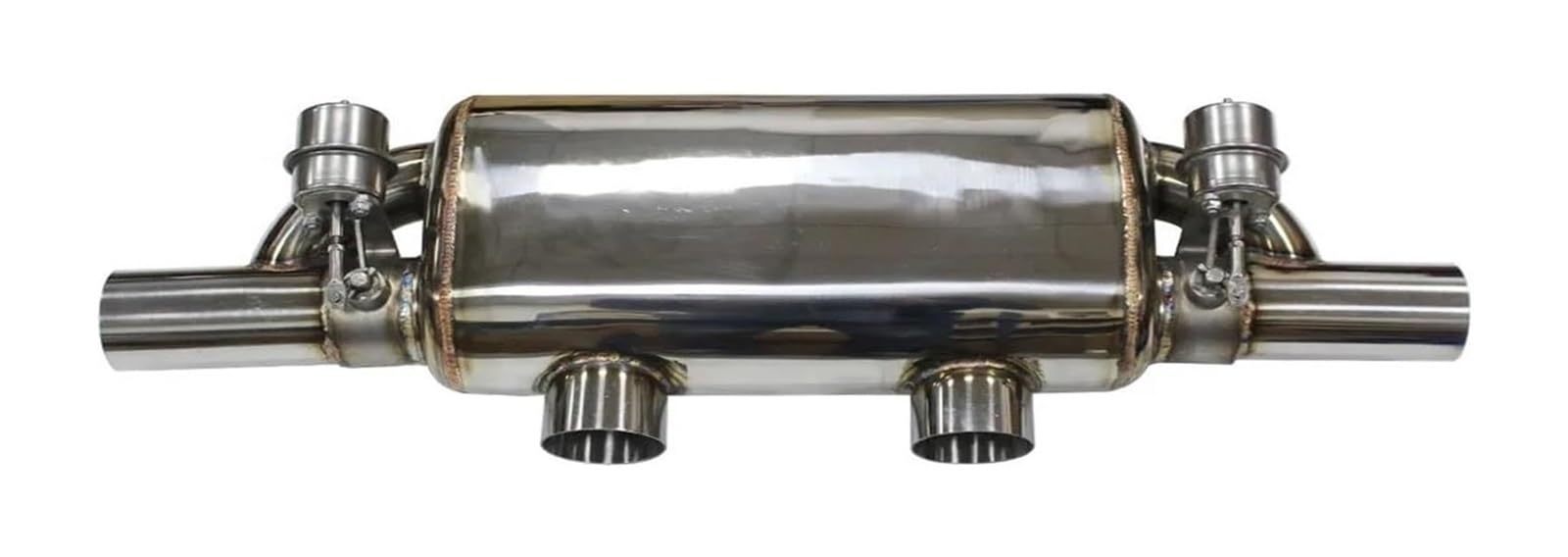 Endrohr Schalldämpfer Auto Auspuffrohr Vakuumpumpe Variable Ventilschalldämpfer Fernbedienung Edelstahl Universelle Form Zwei Ausgänge 63 Mm(51MM) von LAPPGNGFYA